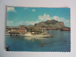 NAVE SHIP NAVIRE BOAT BATEAU TRAGHETTO STAZIONE MARITTIMA PALERMO - Ferries