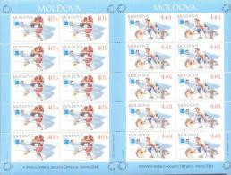 2004 .Moldova, Olympic Games Athens'2004, 2 Sheetlets Of 10v, Mint/** - Moldavie