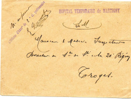 1917. "HOPITAL TEMPORAIRE". MARTIGNY (VOSGES) - Guerre Mondiale (Première)