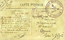 1914. "HOPITAUX MARITIMES.ANNEXE B.ECOLE DES MECANICIENS.".TOULON (VAR) - WW I