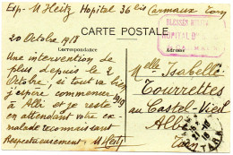1918.  "HOPITAL BENEVOLE N°36BIS". CARMAUX (TARN).PHOTO DE L’HOPITAL - WW I