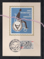 ( Alm)  FRANCE  CARTE MAXIMUM ANNEE INTERNATIONALE DES HANDICAPES - Handicaps
