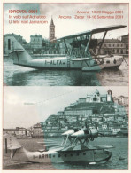 Cartolina  / Postcard /   Viaggiata /  Zara  - Rievocazione Collegamento Aereo Per Zara - Demonstrationen
