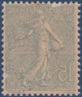 FRANCE - 130H  VARIETE SEMEUSE 15C OLIVE RECTO VERSO NEUF** SANS CHARNIERE COTE 54 EUR - Unused Stamps