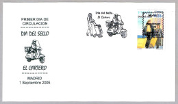 EL CARTERO - THE POSTMAN - Moto. FDC Madrid 2005 - Poste
