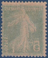 FRANCE - 137L  VARIETE SEMEUSE 5C VERT DOUBLE RECTO VERSO NEUF** SANS CHARNIERE - Unused Stamps
