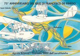 Cartolina  / Postcard /  Non Viaggiata /  Agrate Brianza 2000 - Giornata Dell' Aerofilatelia - Demonstrationen