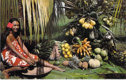 Polynésie Française Les Délicieux Fruits De TAHITI  (vahiné Femme Polynésienne ) Giau Sincere Cinema Papeete C10553 - Polynésie Française
