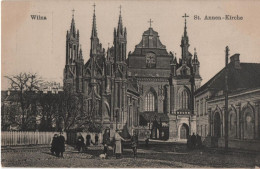 Lithuania Lietuva Litwa Poland Polska, Vilnius Wilno Wilna Vilno Vilna, St. Annen-Kirche Church Kosciol - Litouwen