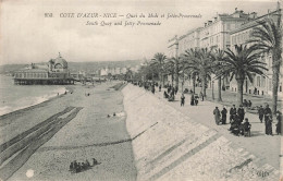 FRANCE - Nice - Quai Du Midi - Jetée Promenade - South Quay And Jetty Promenade - Oblit 1916 - Carte Postale Ancienne - Transport (sea) - Harbour