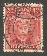Rhodesia - BSAC 1924. 1d Aniline Red, Perf.14. SG 286. - Other & Unclassified