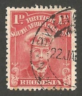 Rhodesia - BSAC 1924. 1d Aniline Red, Perf.14. SG 286. - Other & Unclassified
