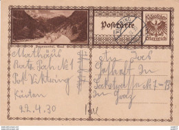 Austria Österreich AUTRICHE 1930 10 GR PASNAUNTAL - Postkarten
