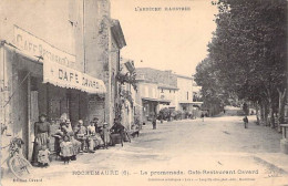 D07  ROCHEMAURE       La Promenade.   Café - Restaurant Cavard - Rochemaure