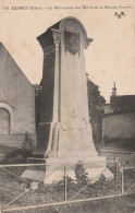 Quincy (18 - Cher)  Le Monument Aux Morts De La Grande Guerre - Autres & Non Classés