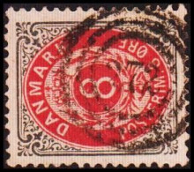 1890. DANMARK 8 øre With Numeral Cancel 272. - JF414207 - Oblitérés