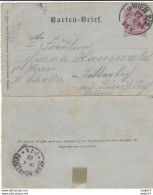 Austria Österreich AUTRICHE Brief CP 10 Heller; Stempel Wien - Dürr- Rürhsdorf 1898 - Postkarten