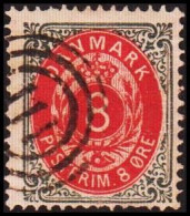 1890. DANMARK 8 øre With Numeral Cancel 111. - JF414211 - Oblitérés