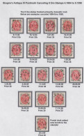 1884-1885. DANMARK. Antiqua Stempel SKAGEN On 17 Ex 8 øre Including LUXUS Cancels. Unique Opportunity.  - JF523891 - Oblitérés