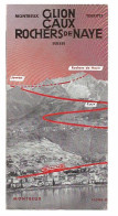 Suisse Glion Caux Rochers De Naye  Depliant Format Plier :10.5 X 21 Cm - Dépliants Turistici