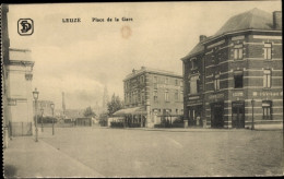 CPA Leuze Wallonien Hennegau, Place De La Gare - Autres & Non Classés