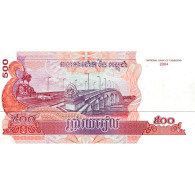 CAMBODGE - PICK 54 B - 500 RIELS - 2004 - Cambodge