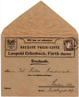 Bayern 1906, 3 Pf. Auf Attraktivem Reklame Brief V. Fürth N. Berlin - Brieven En Documenten