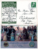 Bayern 1912, Sonderstpl. Sängerbundfest Nürnberg Auf Entspr. Privat Ganzsache - Brieven En Documenten