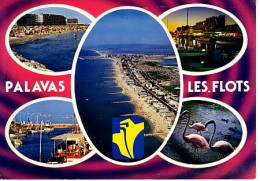Palavas Les Flots 5 Vues ( Plage, Cygnes, Port...; Timbré En 1979 - Palavas Les Flots