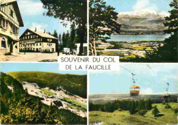 01 - Le Col De La Faucille - Multivues - Téléphérique - Mention Photographie Véritable - Carte Dentelée - CPSM Grand For - Non Classés