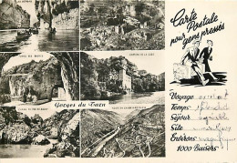 48 - Les Gorges Du Tarn - Multivues - Mention Photographie Véritable - Carte Dentelée - CPSM Grand Format - Voir Scans R - Gorges Du Tarn