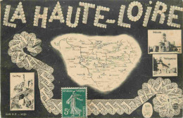 43 - Haute Loire - Multivues - Dentelle - Carte Géographique - CPA - Voir Scans Recto-Verso - Autres & Non Classés