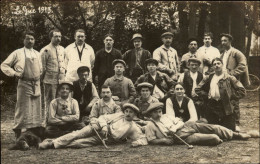 METIERS - CARTE PHOTO OUVRIERS Travaillant Dans Un Château - Possible Château De Grammont En Haute-Saône Ou Le Gué 61 ? - Sonstige & Ohne Zuordnung