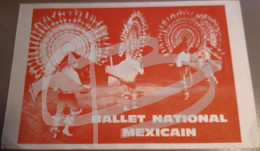 Ancien Programme  BALLET NATIONAL MEXICAIN - Palais Des Sports - Danses Aztèques - Programmi