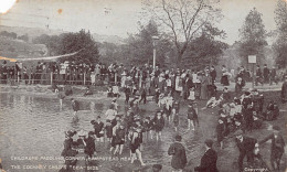A755 England 1908 Children Paddling Corner Hampstead Heath Bathing Postcard - Autres & Non Classés