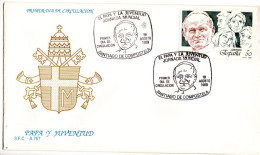 FDC 1989 SANTIAGO DE COMPOSTELA PRESENTACION  JUAN PABLO II - FDC