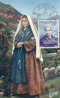 MAXIMA  1958 SAINTE BERNADETTE - Cartes-Maximum (CM)