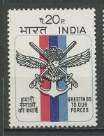 INDE 1973 N° 356 ** Neuf MNH Superbe C 1.20 € Hommages Aux Forces Armées Ancre, Oiseau Bird - Neufs