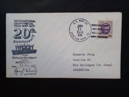États-Unis - Enveloppe FDC Avec Timbres Et Cachet De La Poste Sur Le Thème Des Sciences (1977) - Physique