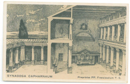 Is 09 - 25133 GALILEA, Synagogue CAPHARNAUM, Israel - Old Postcard, Real Photo - Unused - Judaika