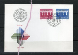 (alm)  SUISSE EUROPA CEPT FDC 1984 - FDC