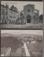 LOT De 2 CARTES De CLUNY  [71] Saône Et Loire - Eglise Notre-Dame, Animée ET Quartier Saint Mayeul - Cluny