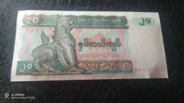 MYANMAR-- -  20     KYA T   -XF      ( KIRMIZI RENKTE KAYMA MEVCUT) - Myanmar