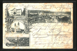 AK Passau, Gasthof Waldschloss, Mariahilf-Kirche - Passau