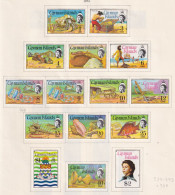 CAYMAN ISLANDS  -  1974 Pictorial Definitive Set Hinged Mint - Iles Caïmans