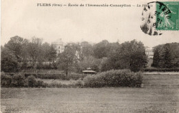 - 61 - FLERS (Orne) - Ecole De L'Immaculée-Conception - La Prairie - Scan Verso - - Flers