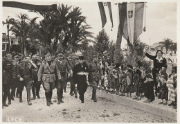 AFRICA  -Colonie Italiane - XX° Fascista - Libia - Derna - L'Arrivo Del Duce Ricevuto Dal Maresciallo I. Balbo - - Libië