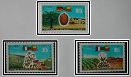 DAHOMEY 1969 - INDUSTRIAS - YVERT 282-283 + PA109** - Textile