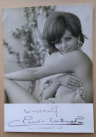 CLAUDIA CARDINALE...(Actrice) ....Signature...Autographe Véritable... - Actors & Comedians