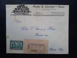 Paraguay - Enveloppe Circulée Avec Des Timbres Sur Le Thème Des Fruits (1940) - Paraguay